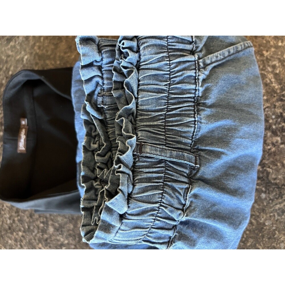 Cleobella Rena Denim Blue Jean Jogger Size Small Elastic Waist - Picture 8 of 8